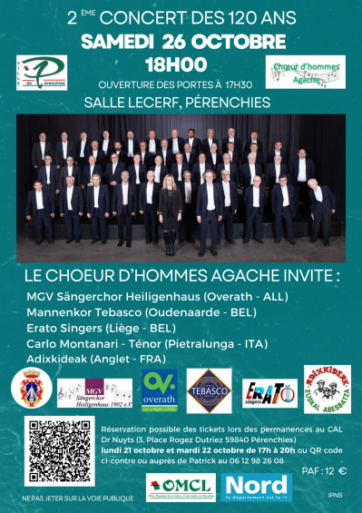 Affiche 2eme concert des 120 ans du 26 octobre